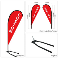 Custom Branded Teardrop Flags Australia