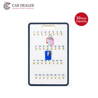 32-Hook Wooden Vehicle Key Board for Dealerships & Workshops