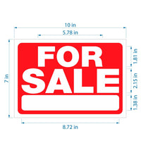 Sale Sign for Car – 50/100PCS 10x7 Inch/25.4x17.8cm Premium Vinyl Decals – Weatherproof Self-Adhesive Stickers