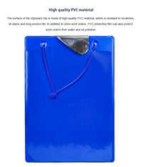 A4 Workshop Repair Order Holder with Key Pocket