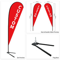 Used Car Dealership Tear Drop Flags