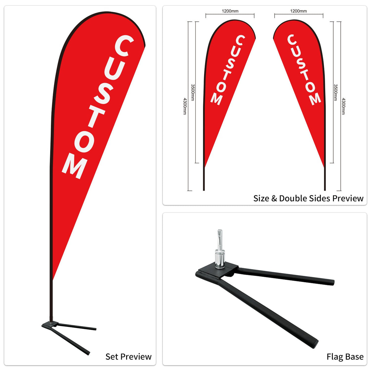 Custom Branded Teardrop Flags Australia