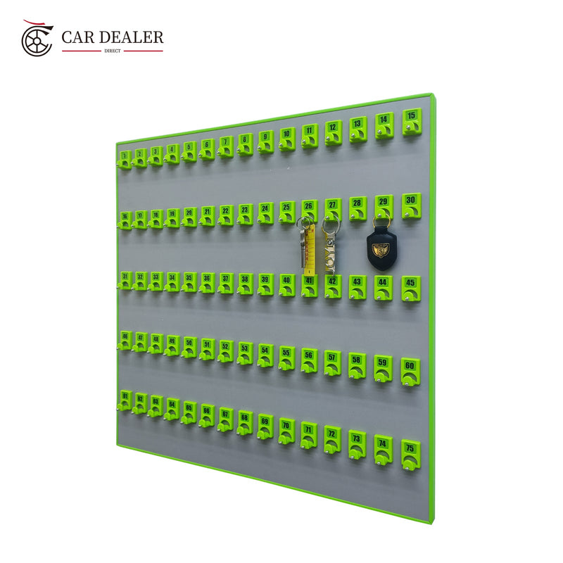 75 Hook Green Wall Mounted Key Holder Board