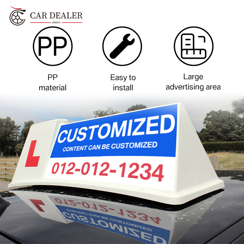 L72 I Custom Magnetic Car Roof Advertising Sign Australia
