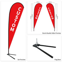 Custom Branded Teardrop Flags Australia