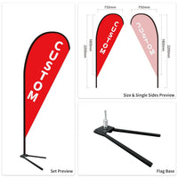 Custom Branded Teardrop Flags Australia