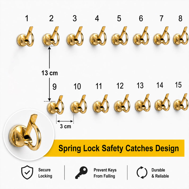 32 Hooks Wooden Car Key Hook Board