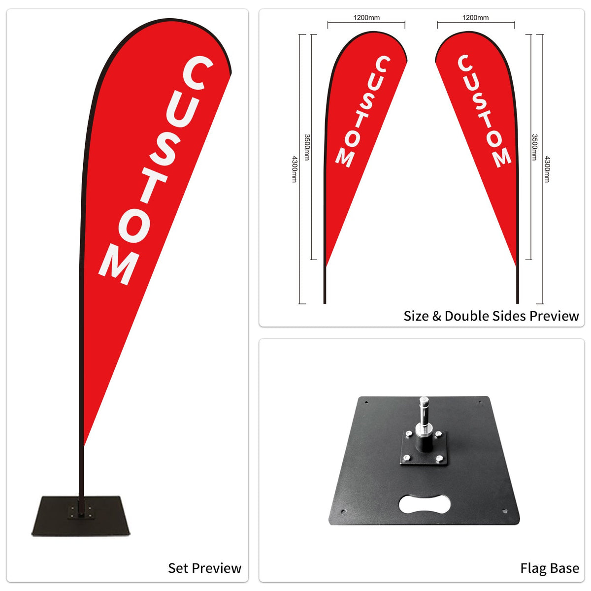 Custom Branded Teardrop Flags Australia