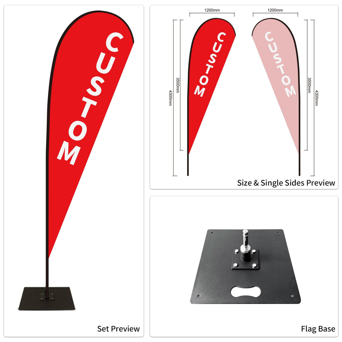 Custom Branded Teardrop Flags Australia