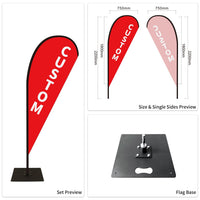 Custom Branded Teardrop Flags Australia