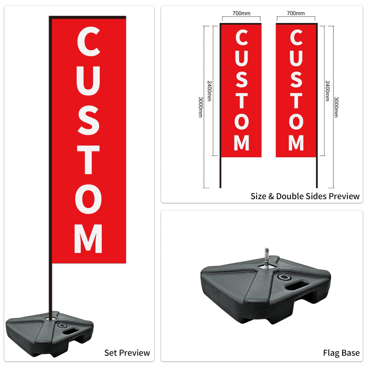 Custom Branded Flat Top Flags