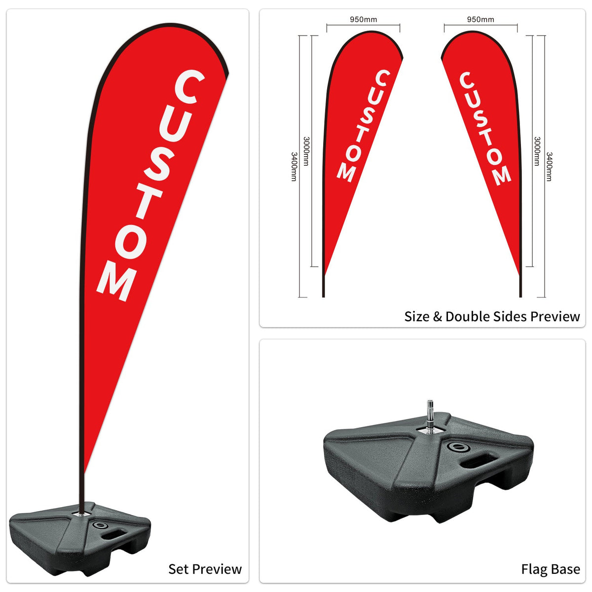 Custom Branded Teardrop Flags Australia