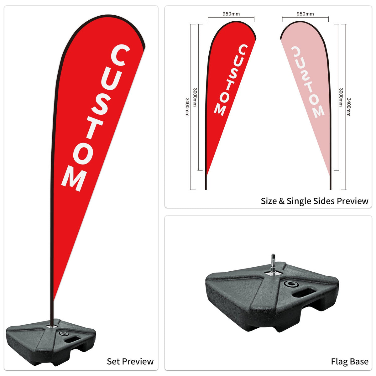 Used Car Dealership Tear Drop Flags