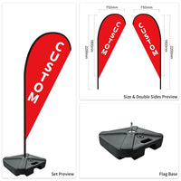 Used Car Dealership Tear Drop Flags