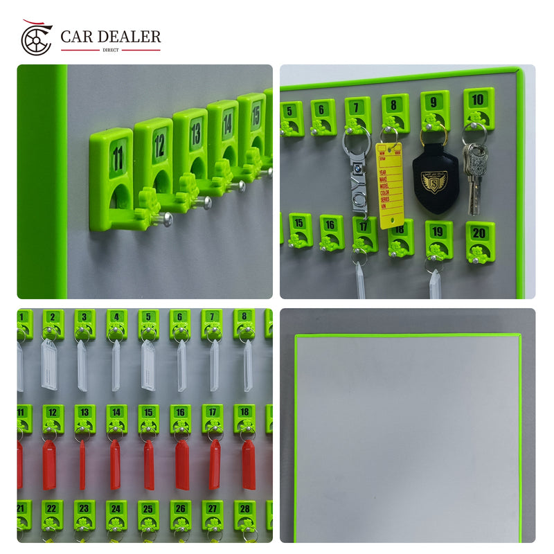 75 Hook Green Wall Mounted Key Holder Board