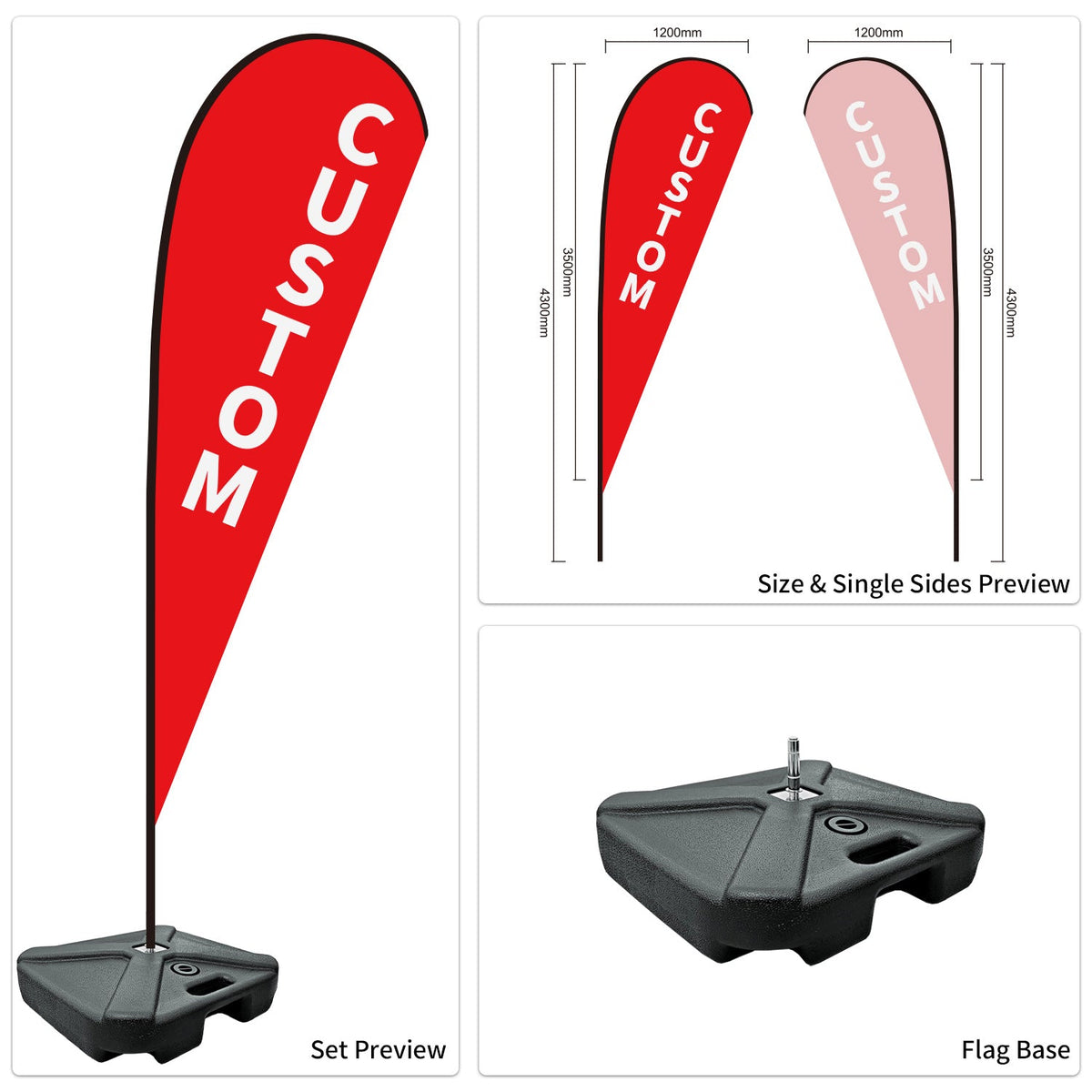 Used Car Dealership Tear Drop Flags