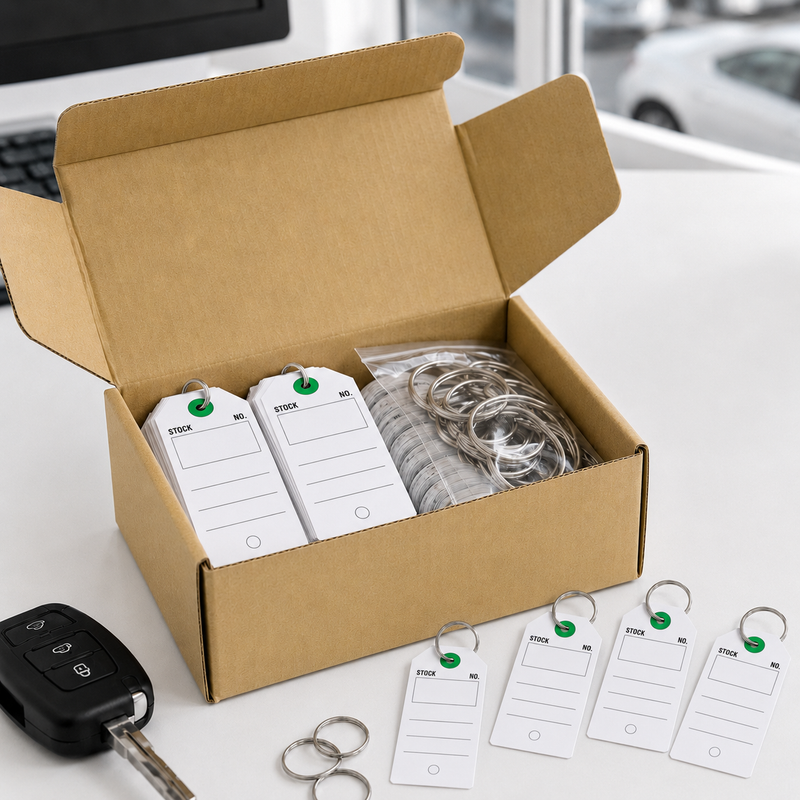White-Ruled Paper Key Tags（250 per box）