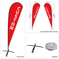 Used Car Dealership Tear Drop Flags