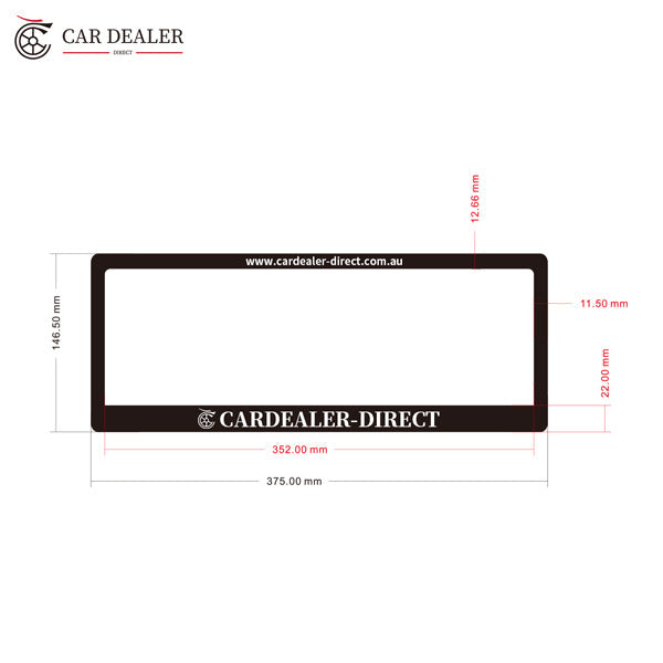 Custom Number Plate Frames for Australian Dealerships