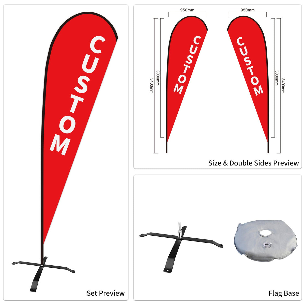 Custom Branded Teardrop Flags Australia