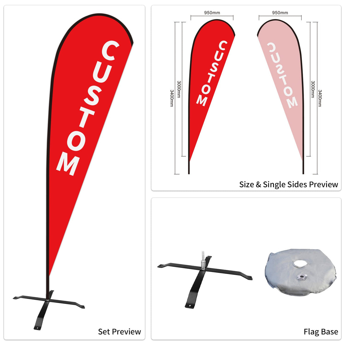 Custom Branded Teardrop Flags Australia