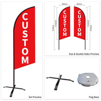 Auto Tire Sale Feather Advertising Flags