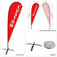 Custom Branded Teardrop Flags Australia