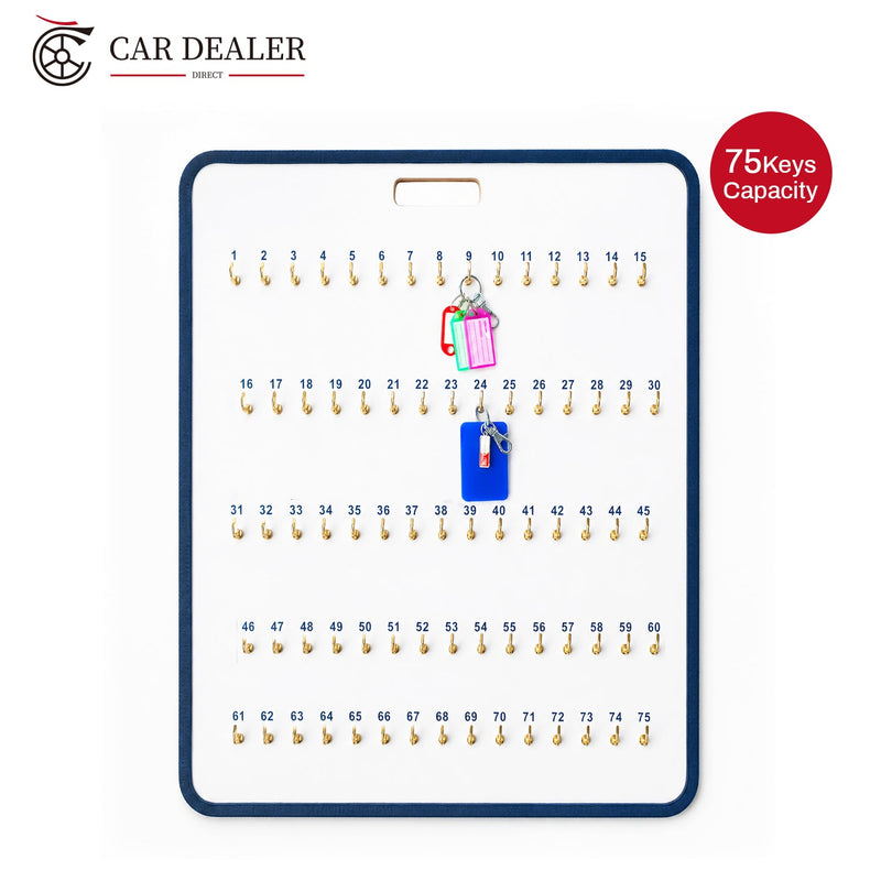 75 Hooks Wooden Car Key Hook Board