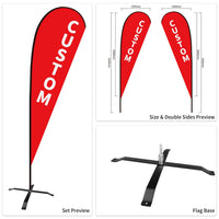 Used Car Dealership Tear Drop Flags