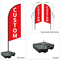 Car Dealer Advertising Swooper Flags