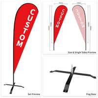 Custom Branded Teardrop Flags Australia
