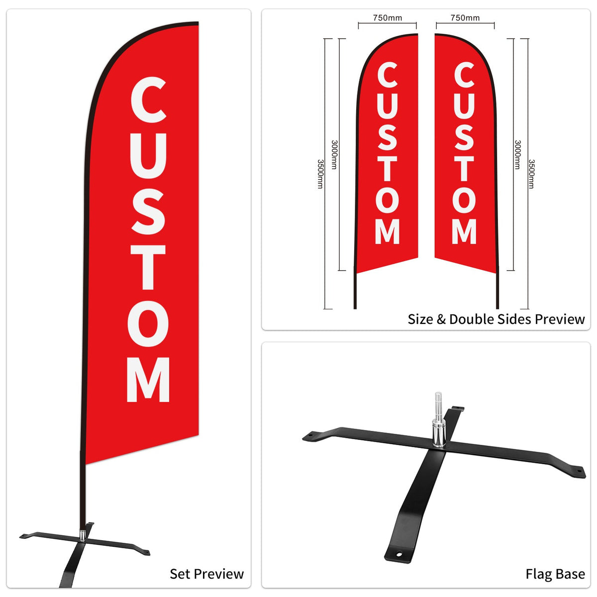 Auto Tire Sale Feather Advertising Flags