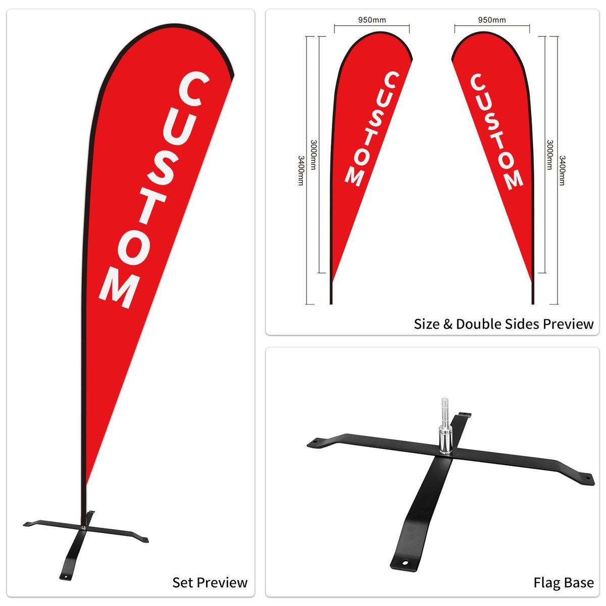 Custom Branded Teardrop Flags Australia
