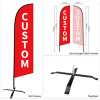 Caravans Advertising Feather Flags