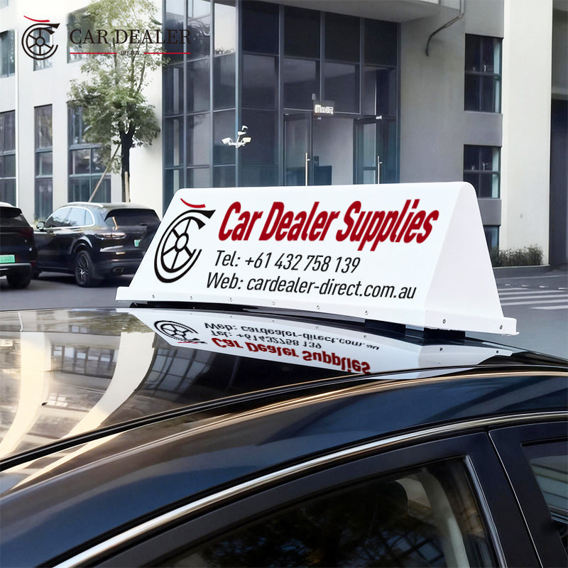 L72 II Custom Branded Magnetic Car Roof Advertising Sign Australia