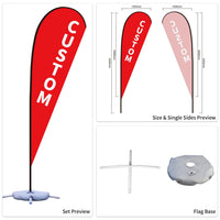 Custom Branded Teardrop Flags Australia