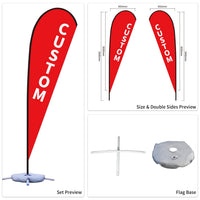 Custom Branded Teardrop Flags Australia