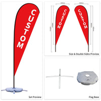 Used Car Dealership Tear Drop Flags