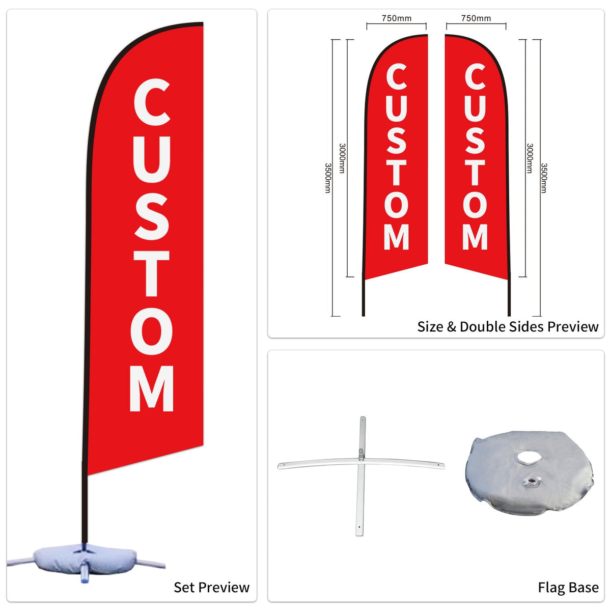 Auto Tire Sale Feather Advertising Flags