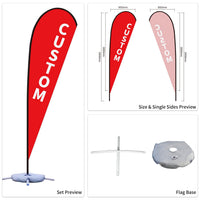 Custom Branded Teardrop Flags Australia