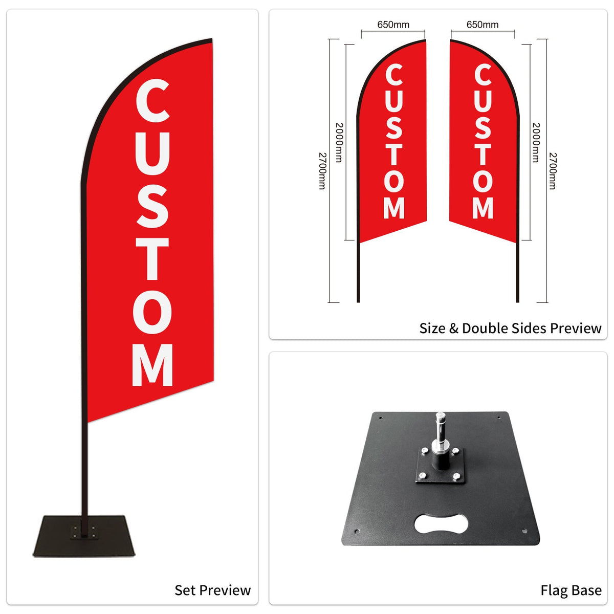 Car Dealer Advertising Swooper Flags