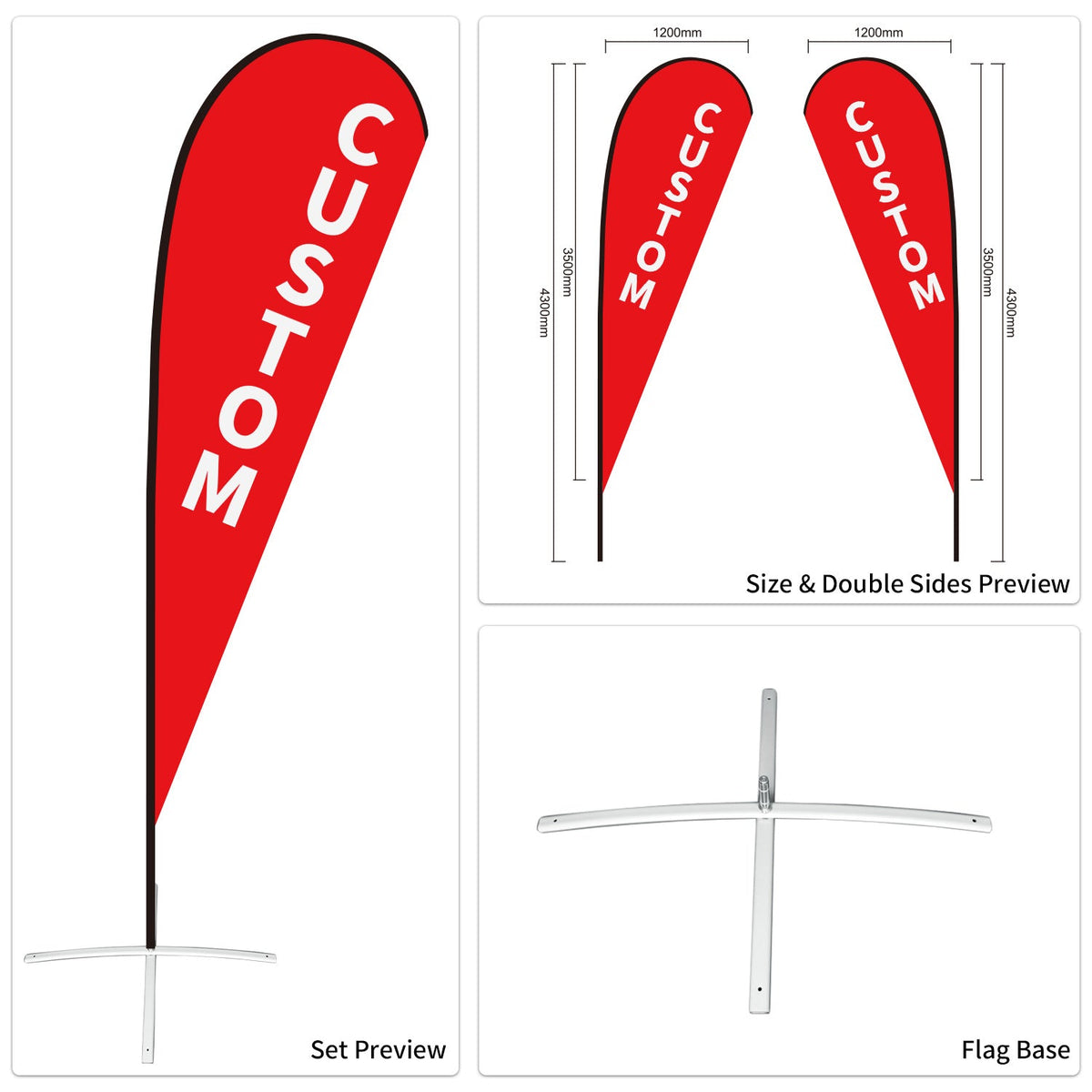 Custom Branded Teardrop Flags Australia