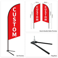 Caravans Advertising Feather Flags