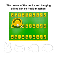 30 Hook Pet-Themed Wooden Key Holder Board