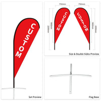 Custom Branded Teardrop Flags Australia