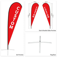 Custom Branded Teardrop Flags Australia