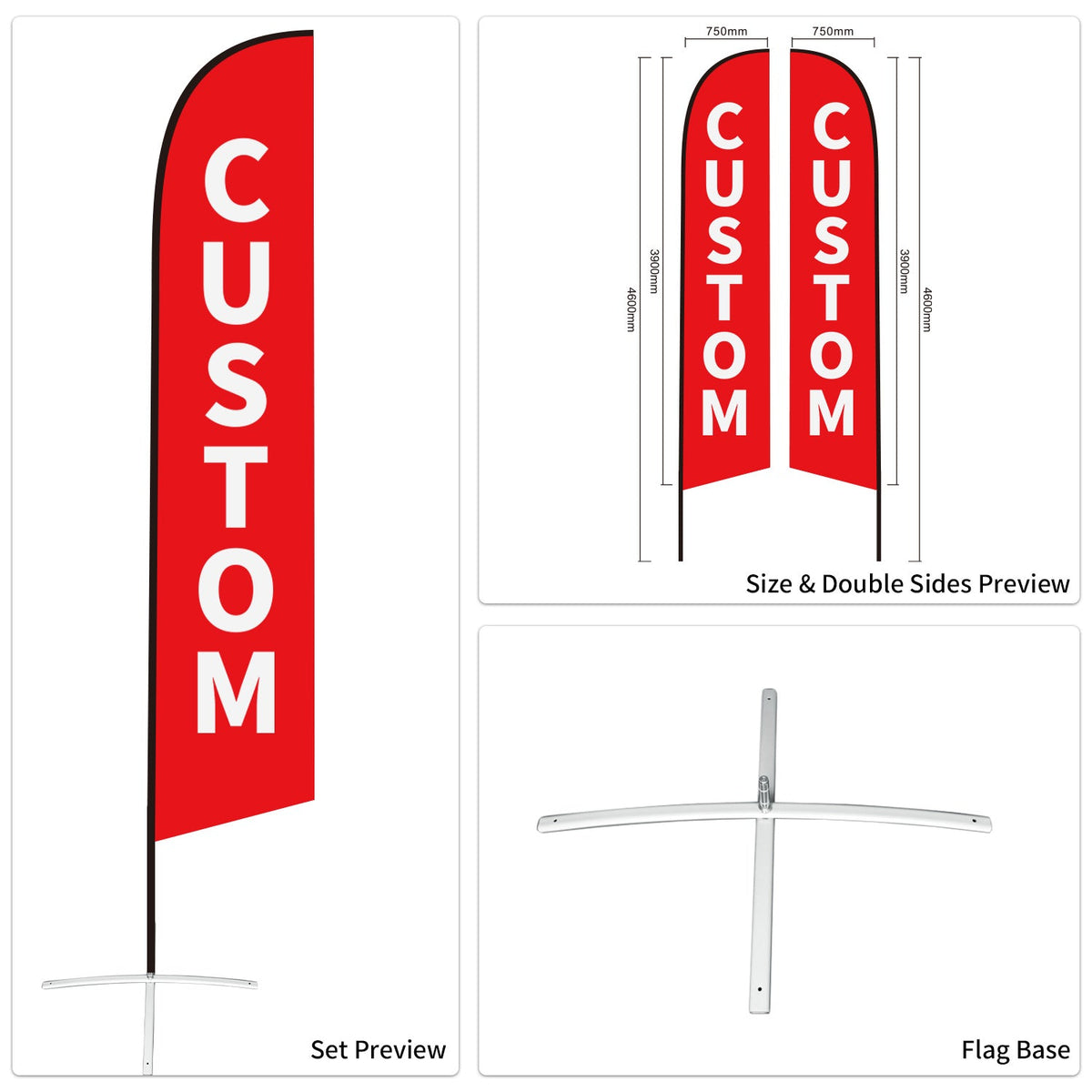 Auto Tire Sale Feather Advertising Flags