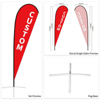 Custom Branded Teardrop Flags Australia