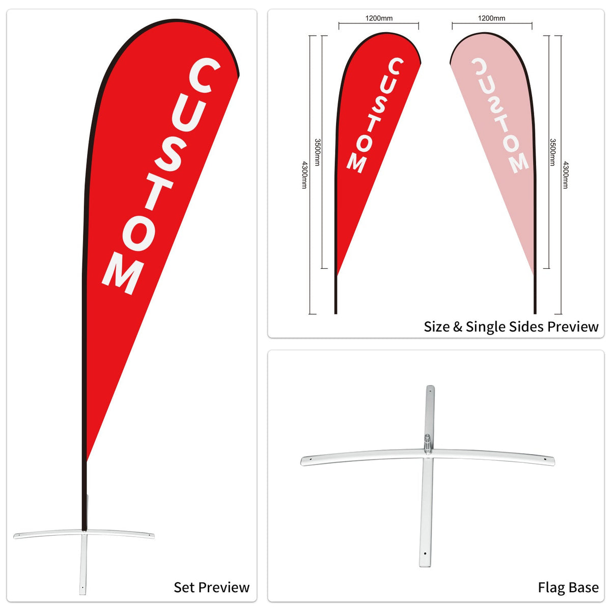 Custom Branded Teardrop Flags Australia