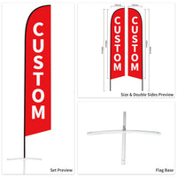 Used Car Dealership Outdoor Lot Advertising Swooper Flags